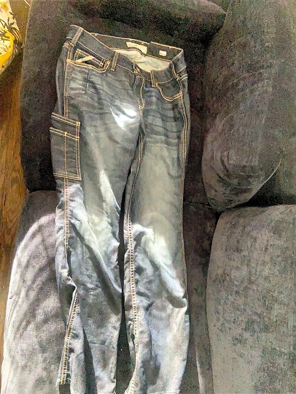 Ariat Boot Mid Rise Rebar Riveter Bootcut Jeans in Blue Waist 31S Like New
